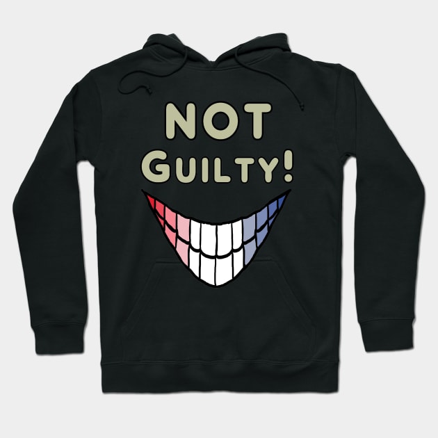 Not Guilty Hoodie by Mark Ewbie